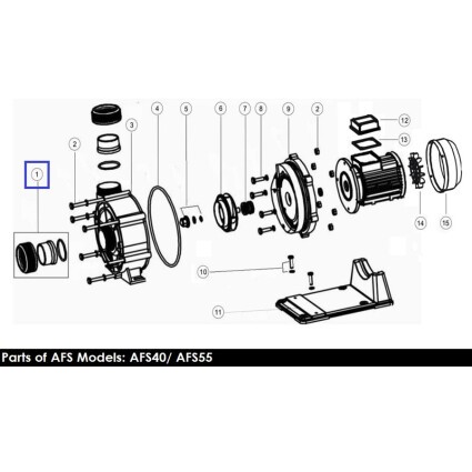 Муфта накидная для насосов Aquaviva серии AFS40/ AFS55 75 мм 89023501