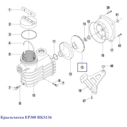 Крыльчатка EP300 RKS136