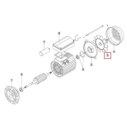 Вентилятор эл.двигателя насоса Kripsol FAN MEC80 D14 – RBM1030.32R