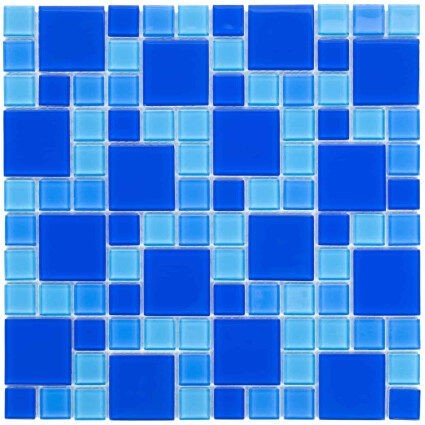 Мозаика стеклянная Aquaviva Cristall Dark Blue DCM305 (23 мм – 48 мм)