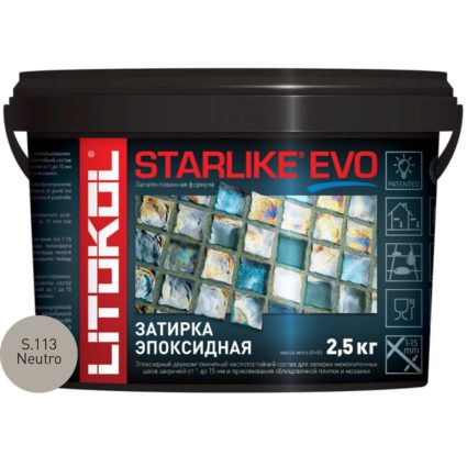 Затирочная смесь Litokol STARLIKE EVO Neutro S.113
